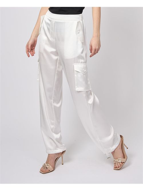 Pantaloni in tessuto Silvian Heach con tasconi SILVIAN HEACH | GPP25355PAOFF-WHITE